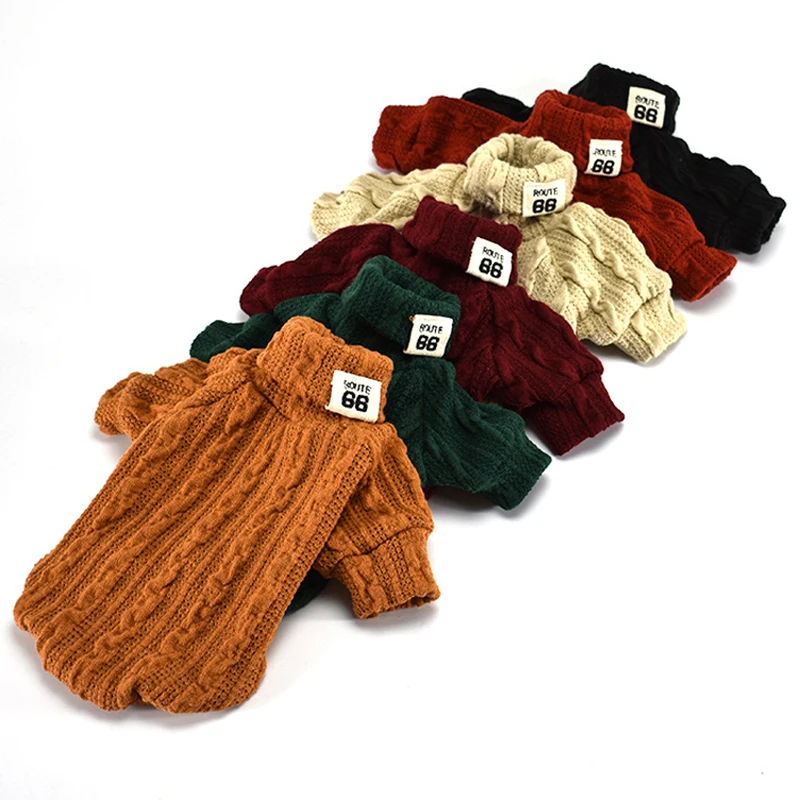 Pet Dog Cat Turtleneck Sweater Winter Warm Knitted Dog Clothes for Small Dogs Chihuahua Clothing Puppy Coat Jacket Pets Products
Pet Dog Cat Turtleneck Sweater Winter Warm Knitted Dog Clothes for Small Dogs Chihuahua Clothing Puppy Coat Jacket Pets Products