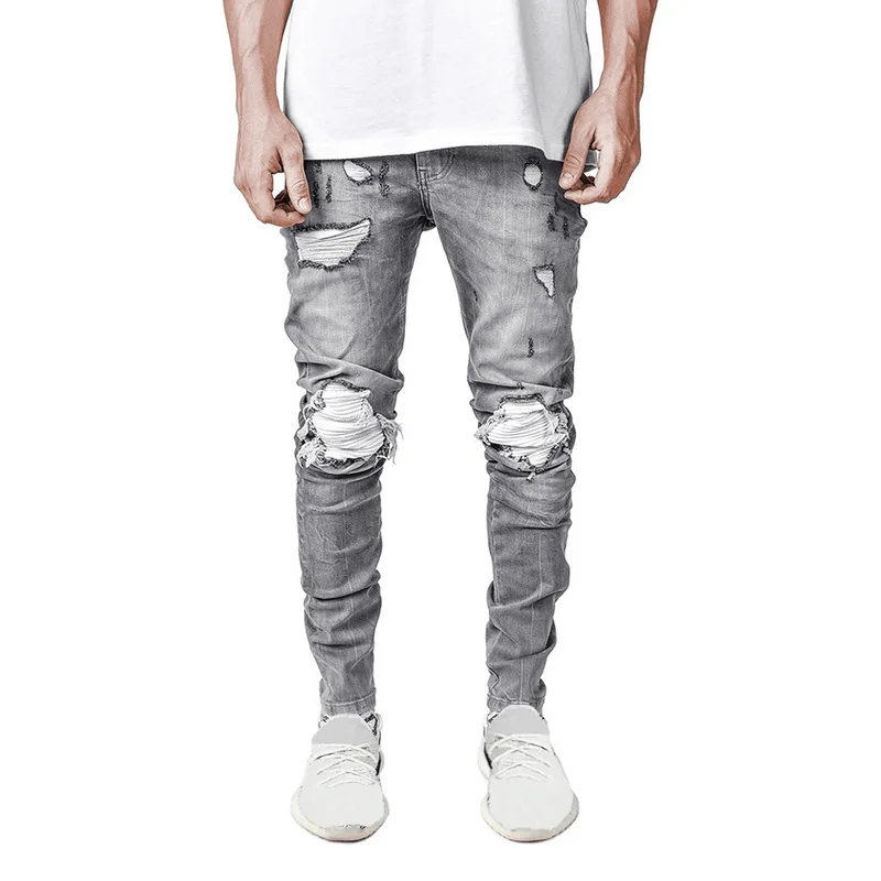 Men's Street Hole Jeans Pants Casual Summer Autumn Male Ripped Skinny Slim Biker Patch Beggar Jumbo Hip Hop Outwears Sweatpants
Men's Street Hole Jeans Pants Casual Summer Autumn Male Ripped Skinny Slim Biker Patch Beggar Jumbo Hip Hop Outwears Sweatpants
