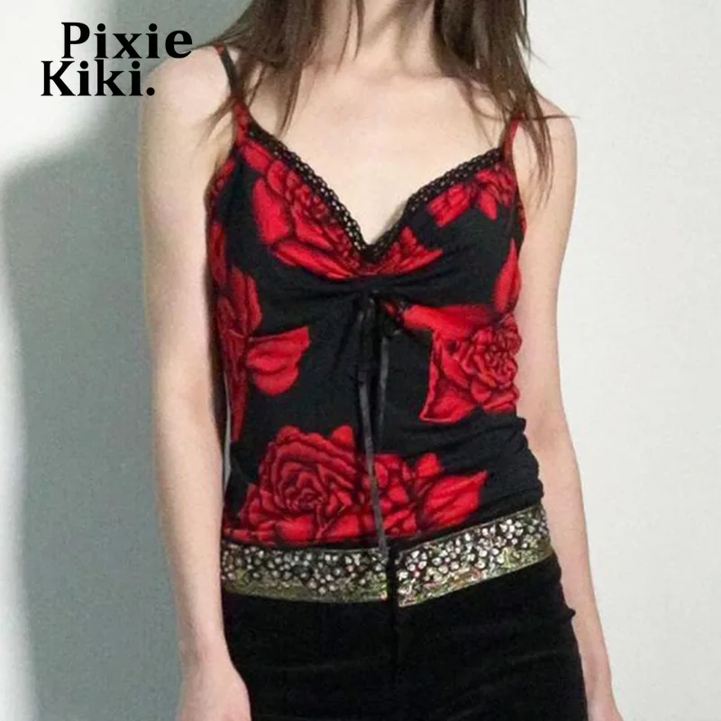 Пикантная майка PixieKiki Dark Y2k с принтом роз, женская футболка с кружевной отделкой, V-образным вырезом и открытой спиной, укороченная летняя мод...
Пикантная майка PixieKiki Dark Y2k с принтом роз, женская футболка с кружевной отделкой, V-образным вырезом и открытой спиной, укороченная летняя мод...