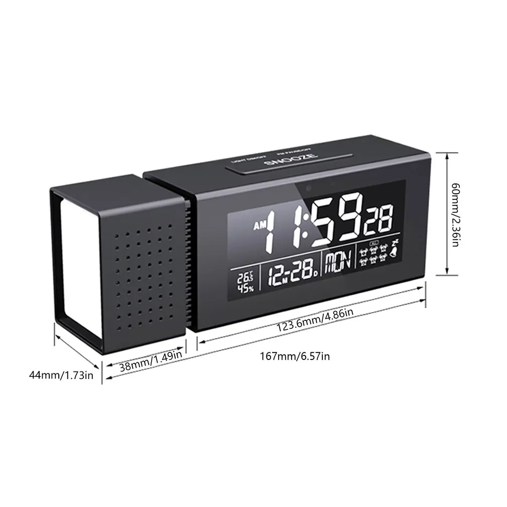 High Quality Alarm Clock FM Radio Thermometer Humidity Home Camping Adjustable Night Light IR Human Sensing Digital Table Clock
High Quality Alarm Clock FM Radio Thermometer Humidity Home Camping Adjustable Night Light IR Human Sensing Digital Table Clock