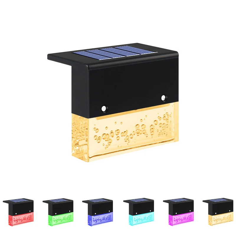 4pcs New solar lamp outdoor courtyard home outdoor garden decoration LED colorful landscape stair step lighting
4pcs New solar lamp outdoor courtyard home outdoor garden decoration LED colorful landscape stair step lighting