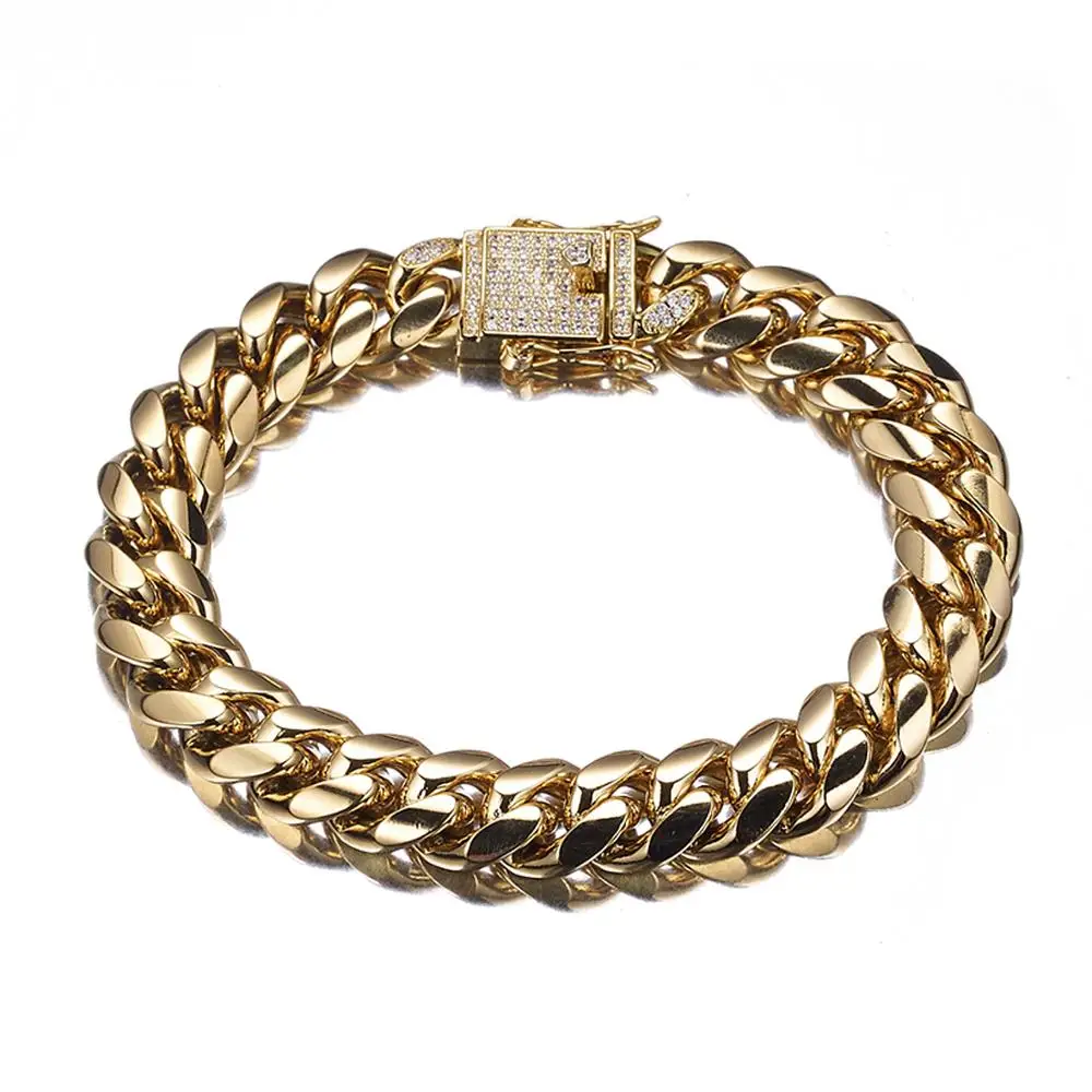 12mm Top Design White Crystal Stainless Steel Gold Miami Cuban Curb Chain Mens/Womens Necklace Or Bracelet 7-40" Fashion Jewelry
12mm Top Design White Crystal Stainless Steel Gold Miami Cuban Curb Chain Mens/Womens Necklace Or Bracelet 7-40" Fashion Jewelry