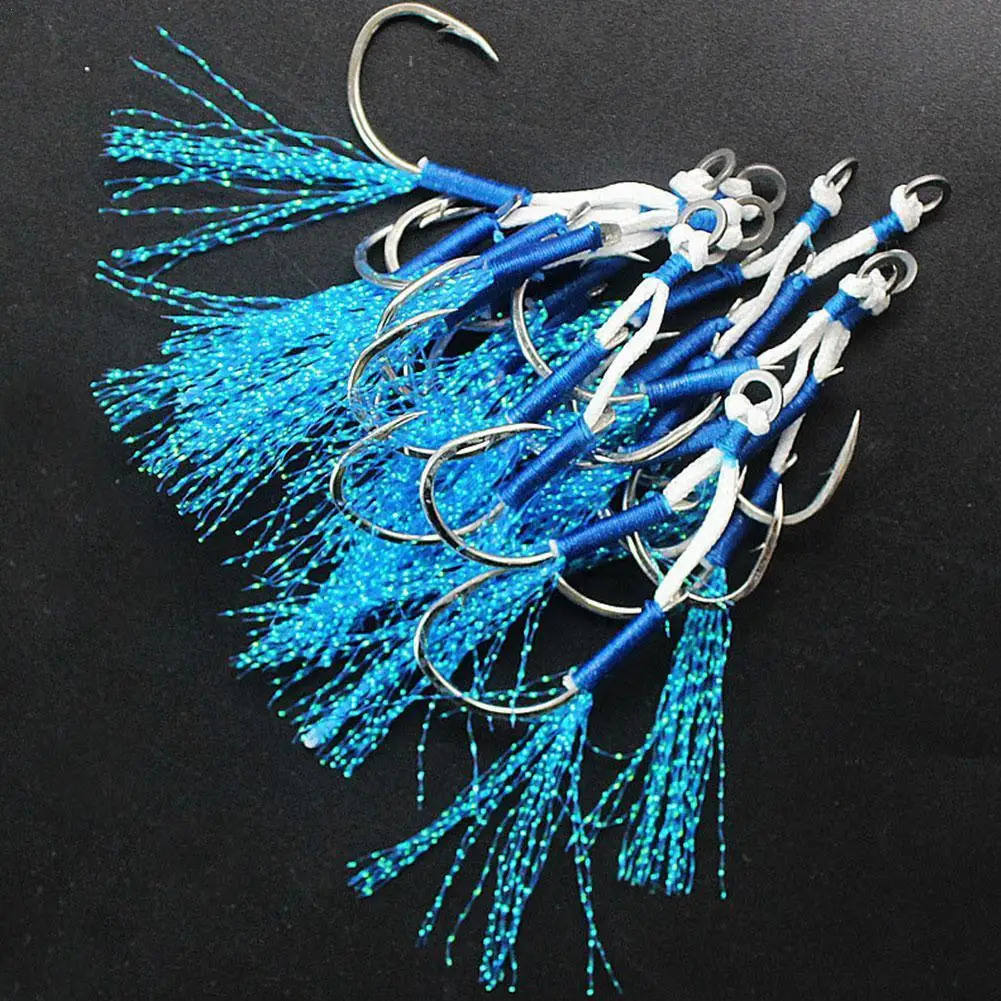 10pcs/pack Double Fishing Hooks Support Hooks Jig Lure Hooks Slow Fast Jigging Fishjig Double Pairs Of Barbed Wire Support Hooks
10pcs/pack Double Fishing Hooks Support Hooks Jig Lure Hooks Slow Fast Jigging Fishjig Double Pairs Of Barbed Wire Support Hooks