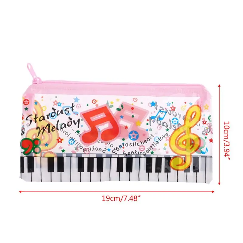 Music Note Piano Keyboard Pencil Case Plastic Transparent Pen Bag Student Gift School Supplies C5AE
Music Note Piano Keyboard Pencil Case Plastic Transparent Pen Bag Student Gift School Supplies C5AE