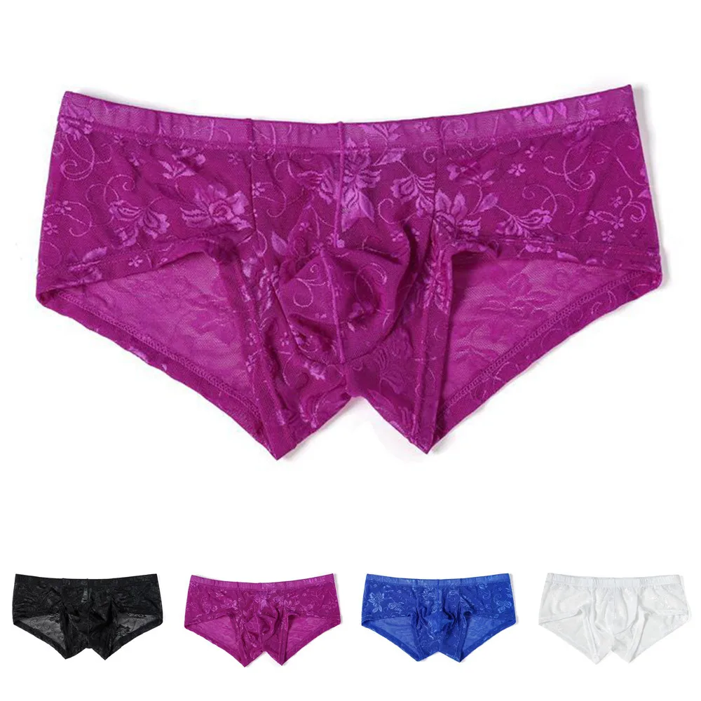 Men Sexy Lace Low Rise Boxer Briefs See Through Underwear Breathable Underpants Quick Drying Slip Underpants Male Flat Pants
Men Sexy Lace Low Rise Boxer Briefs See Through Underwear Breathable Underpants Quick Drying Slip Underpants Male Flat Pants