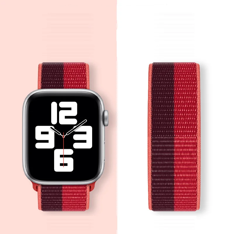 Ремешок нейлоновый для Apple Watch band 45 мм 41 мм 40 мм 44 мм, браслет для iWatch Series 4 5 SE 6 7, 38 мм 42 мм
Ремешок нейлоновый для Apple Watch band 45 мм 41 мм 40 мм 44 мм, браслет для iWatch Series 4 5 SE 6 7, 38 мм 42 мм