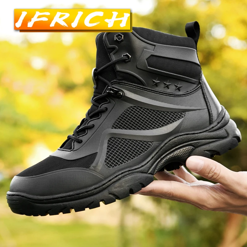 New Arrival Army Military Men Boots Black Working Shoes Mens Anti-Slip Tactical Boots For Man Hidden Heel Combat Boots For Men
New Arrival Army Military Men Boots Black Working Shoes Mens Anti-Slip Tactical Boots For Man Hidden Heel Combat Boots For Men