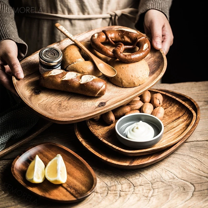 Household Wooden Dishes Fruit Bowls Sushi Tableware Irregular Tea Dessert Plates Kitchen Dining Bar Utensils Rectangular Tray
Household Wooden Dishes Fruit Bowls Sushi Tableware Irregular Tea Dessert Plates Kitchen Dining Bar Utensils Rectangular Tray