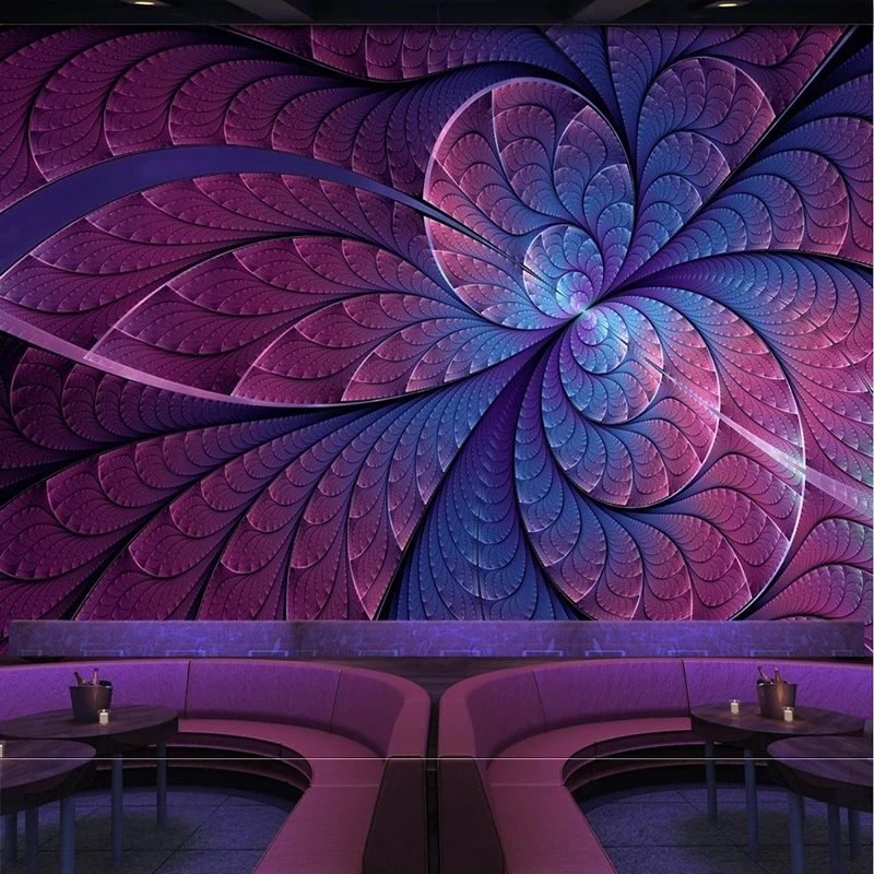 

Custom Any Size 3D Wallpaper Cool Abstract Pattern Bar KTV Background Wall Painting Papel De Parede Fresco Sticker Tapety Tapiz