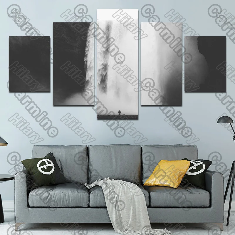 Poster White Waterfall Landscape Canvas Painting 5Pcs Posters Painting Wall Art Decoration for Living Room and Bedroom Frameless
Poster White Waterfall Landscape Canvas Painting 5Pcs Posters Painting Wall Art Decoration for Living Room and Bedroom Frameless