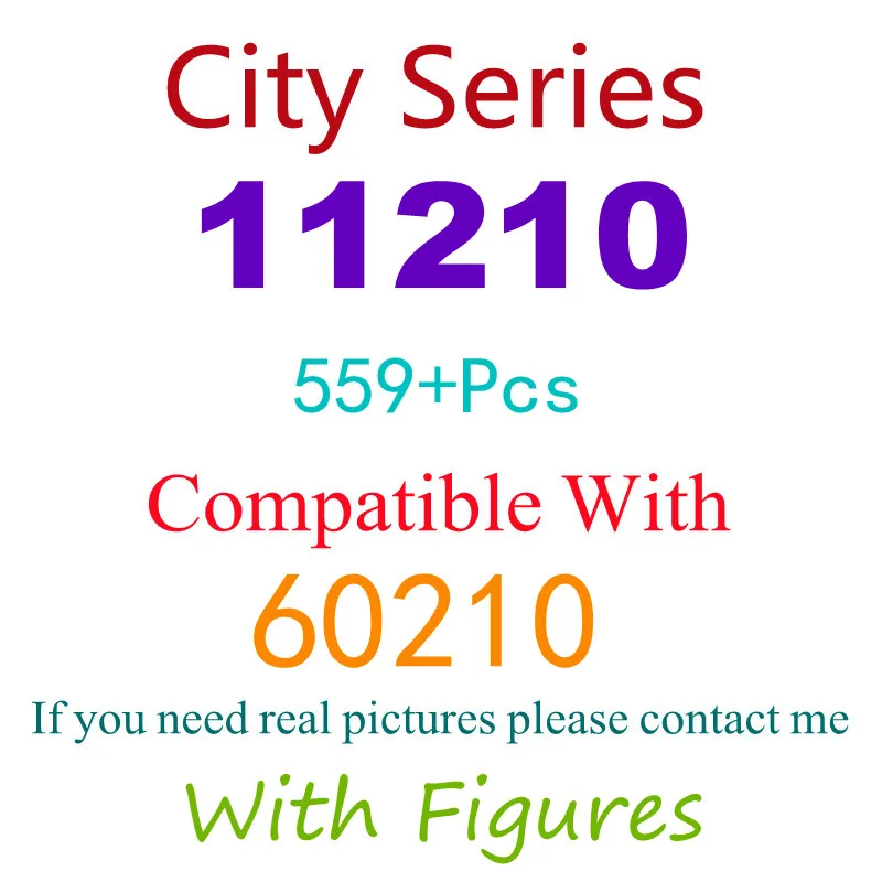 559Pcs 11210 Building Block Toy City Series 60210 Assembled Building Block Children's Toy Gifts
559Pcs 11210 Building Block Toy City Series 60210 Assembled Building Block Children's Toy Gifts