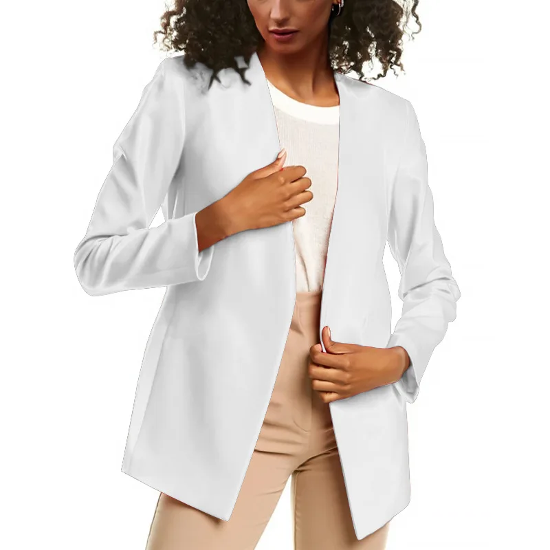 Women Solid Spring Blazer Jacket 2021 Lady Office Work Suit White Pink Coat Slim Blue Clothing Black Blazers Commuter Cardigan
Women Solid Spring Blazer Jacket 2021 Lady Office Work Suit White Pink Coat Slim Blue Clothing Black Blazers Commuter Cardigan