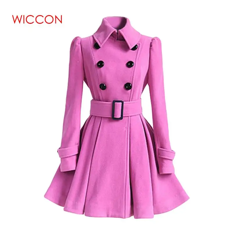 2021 Women Coat Winter Overcoat Double Breasted Belt Slim Jacket Female Fashion Black Casual Outerwear Vintage Coat
2021 Women Coat Winter Overcoat Double Breasted Belt Slim Jacket Female Fashion Black Casual Outerwear Vintage Coat