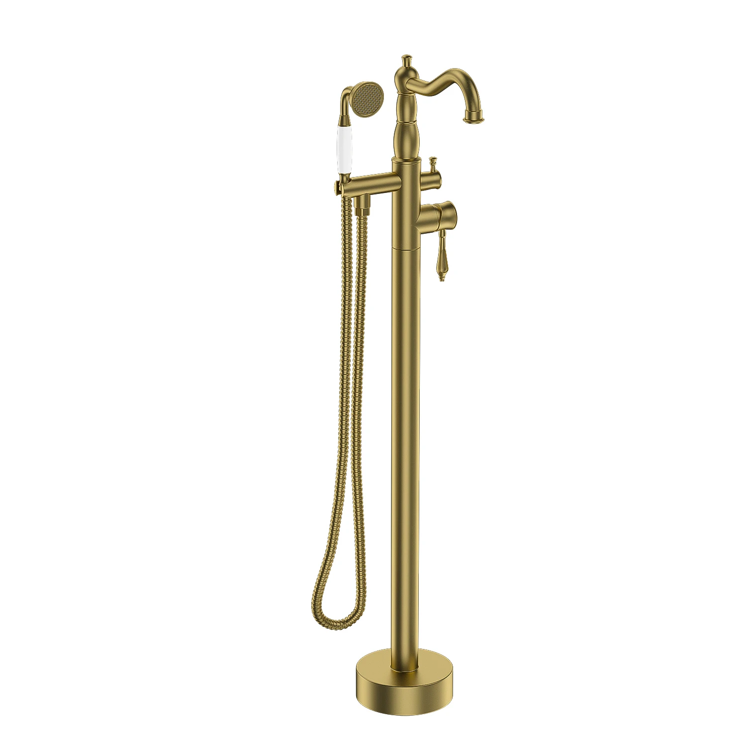 4-colors Floor Mount Clawfoot Bath Tub Filler Faucet Single Free Standing Bathtub Mixer Faucet
4-colors Floor Mount Clawfoot Bath Tub Filler Faucet Single Free Standing Bathtub Mixer Faucet