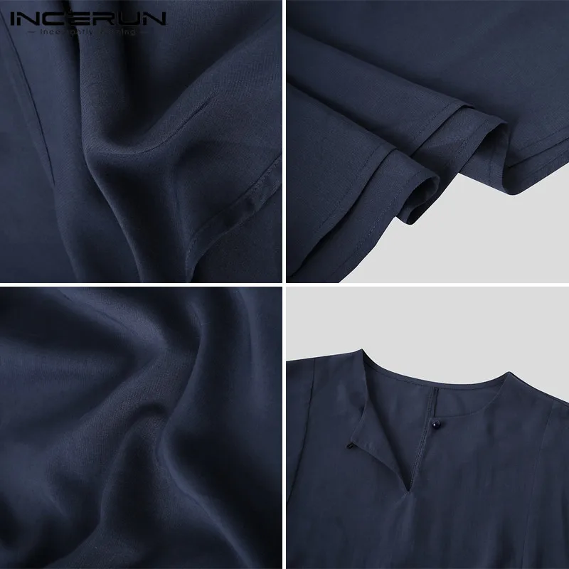 Men Robes Loose Streetwear Irregular Caftan Solid Color Islamic Arabic Muslim Kaftan O Neck Vintage Men Clothes S-5XL INCERUN
Men Robes Loose Streetwear Irregular Caftan Solid Color Islamic Arabic Muslim Kaftan O Neck Vintage Men Clothes S-5XL INCERUN