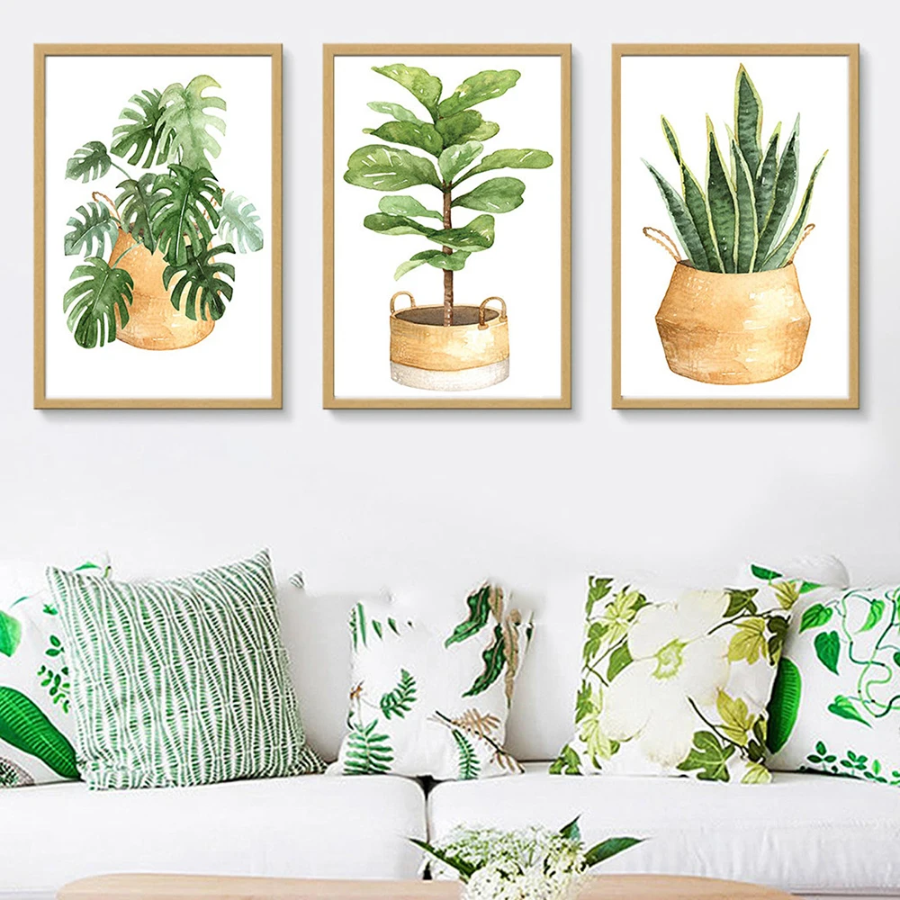 Cactus Greenery Botanical Monstera Leaf Canvas Painting Nordic Posters and Prints Wall Art Painting for Living Room Decor Design
Cactus Greenery Botanical Monstera Leaf Canvas Painting Nordic Posters and Prints Wall Art Painting for Living Room Decor Design