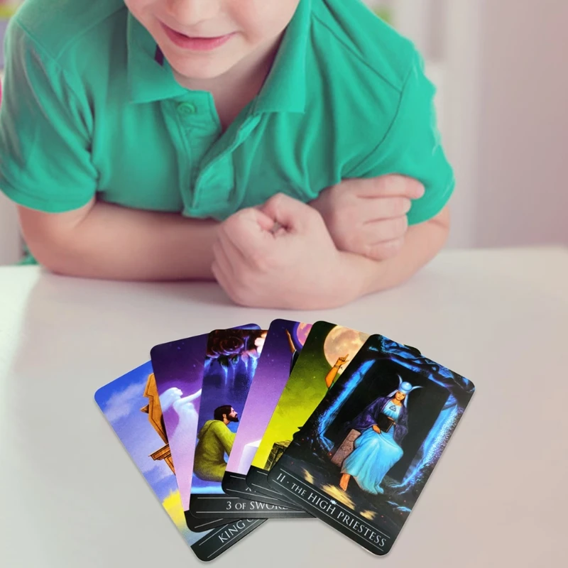 H053 Silver Witchcraft Tarot Cards English Version 78-Card Deck Oracle Divination Fate Party Board Game
H053 Silver Witchcraft Tarot Cards English Version 78-Card Deck Oracle Divination Fate Party Board Game