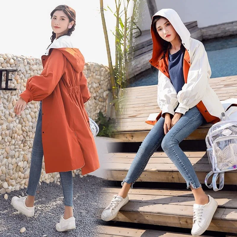 2020 New korean Two Sides Wearing Chic Long Trench Coats for Women Spring Autumn Casual Hooded Large Size Girls Overcoats
2020 New korean Two Sides Wearing Chic Long Trench Coats for Women Spring Autumn Casual Hooded Large Size Girls Overcoats