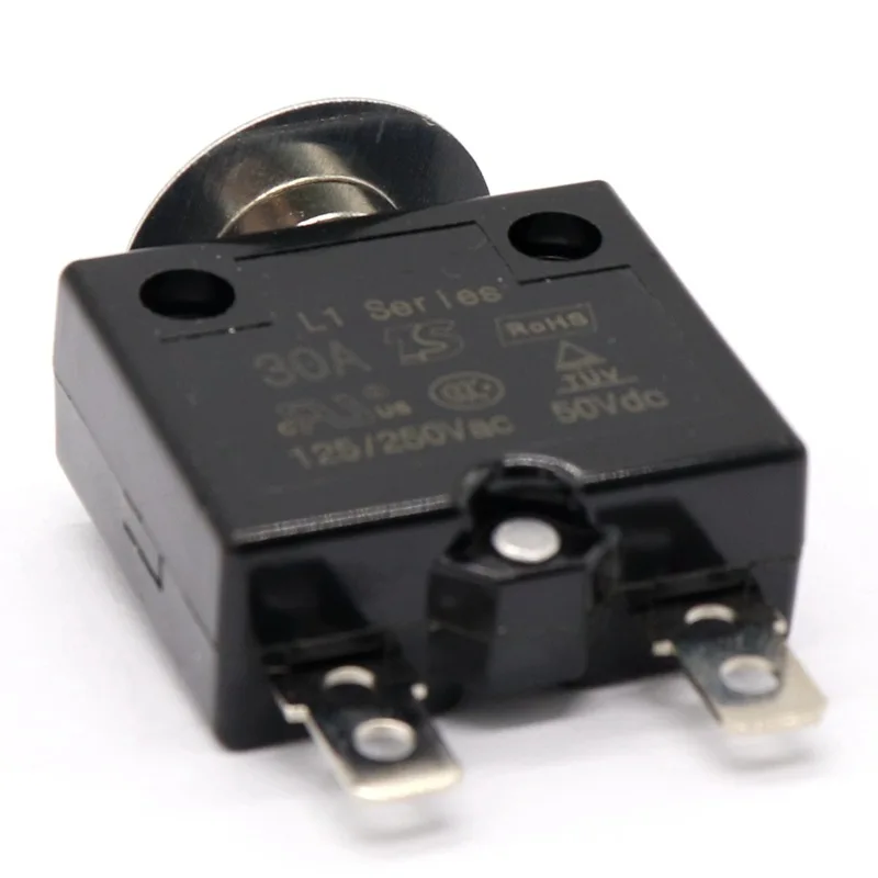 AC125-250V DC50V Circuit Breaker Overload Protector Switch Fuse 5A 8A 10A 15A 18A 20A 25A 30A Manual push reset For Car RV Boat
AC125-250V DC50V Circuit Breaker Overload Protector Switch Fuse 5A 8A 10A 15A 18A 20A 25A 30A Manual push reset For Car RV Boat