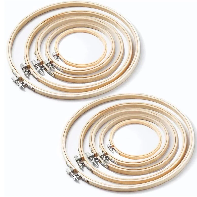 LMDZ 10pcs Bamboo Frame Embroidery Hoop Frame Set Round Hoop Rings For DIY Sewing Cross Stitch Needle Craft Tool
LMDZ 10pcs Bamboo Frame Embroidery Hoop Frame Set Round Hoop Rings For DIY Sewing Cross Stitch Needle Craft Tool