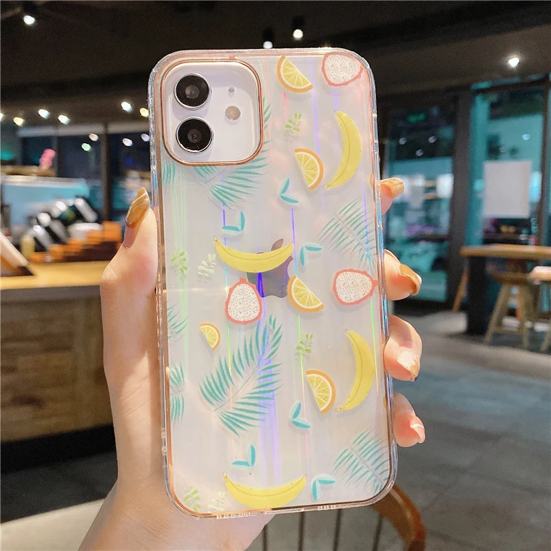 Luxury Plating Cute Fruit Bumper Phone Case For iPhone 11 12 Pro Max XR XS Max 7 8 Plus X Transparent Back Cover
Luxury Plating Cute Fruit Bumper Phone Case For iPhone 11 12 Pro Max XR XS Max 7 8 Plus X Transparent Back Cover