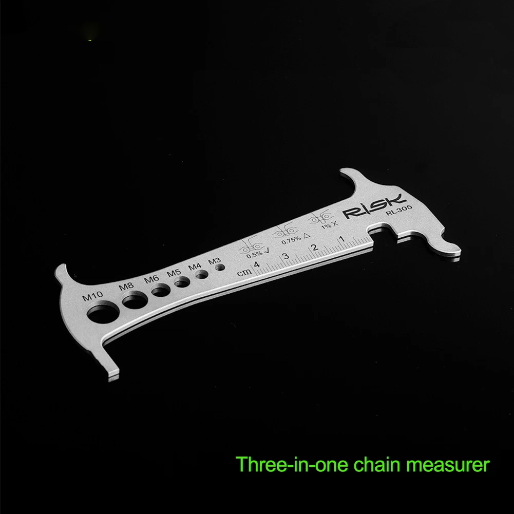 Stainless Steel Go/No-go Bike 3 in 1 Chain Checker MTB Bike Road Bicycle Chain Wear Loss Indicator Checker W/Chain Hook
Stainless Steel Go/No-go Bike 3 in 1 Chain Checker MTB Bike Road Bicycle Chain Wear Loss Indicator Checker W/Chain Hook