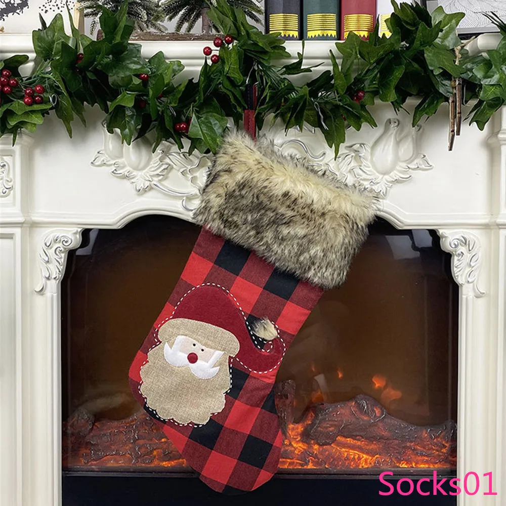 Christmas Stockings Fabric Santa Claus Socks Gift Kids Candy Bag Snowman ELK Pockets Hanging Xmas Tree Ornaments Big Size Socks
Christmas Stockings Fabric Santa Claus Socks Gift Kids Candy Bag Snowman ELK Pockets Hanging Xmas Tree Ornaments Big Size Socks