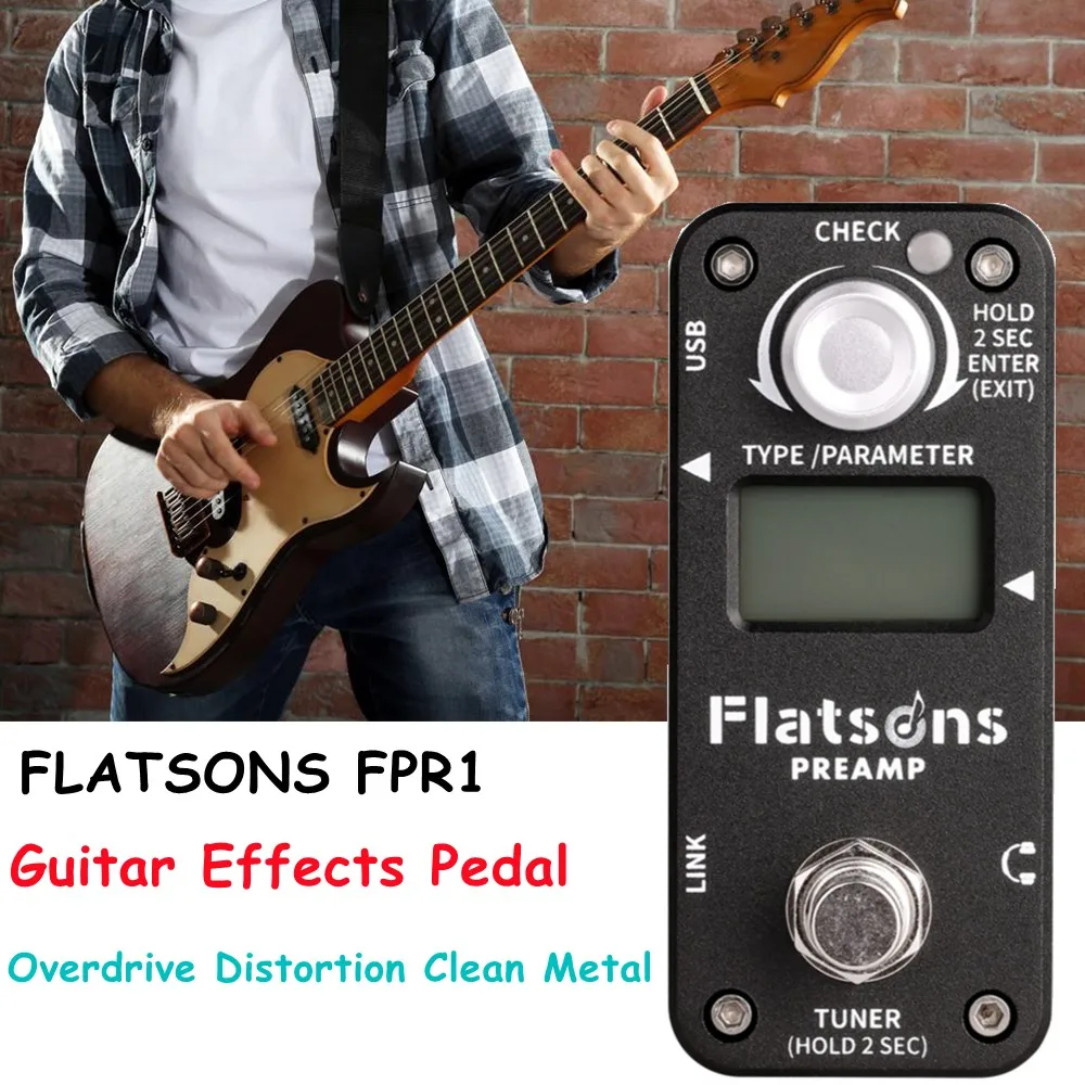 FLATSONS FPR1 4 In 1 Overdrive Distortion Clean Mini Guitar Effects Pedal - NEW Musical Instrument Guitar Part Accessories
FLATSONS FPR1 4 In 1 Overdrive Distortion Clean Mini Guitar Effects Pedal - NEW Musical Instrument Guitar Part Accessories