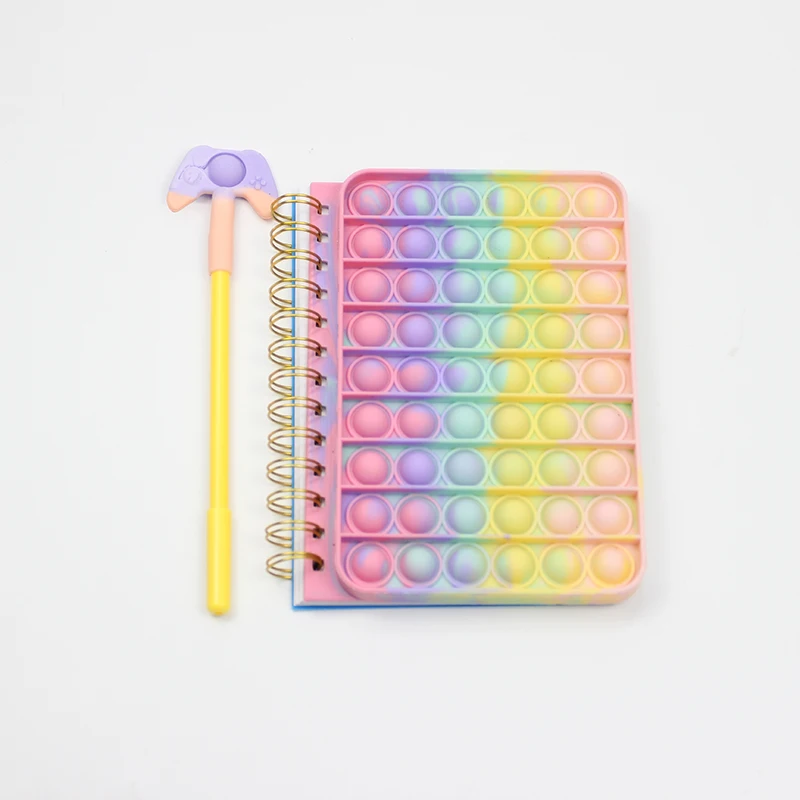 New Pop Its Notebook Bubble Fidget Push Up Finger Silicone Cover Notepad Student Decompression Stationery Supplies For Kids Gift
New Pop Its Notebook Bubble Fidget Push Up Finger Silicone Cover Notepad Student Decompression Stationery Supplies For Kids Gift