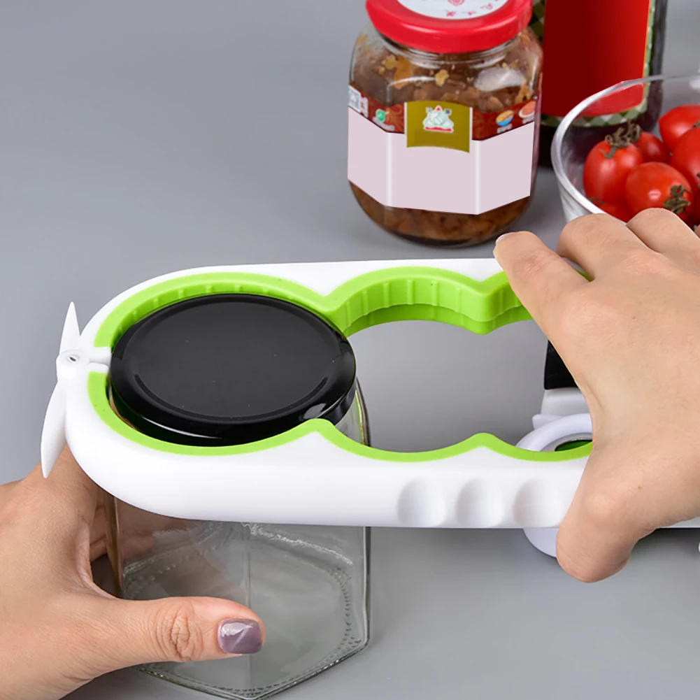 3 Colors Four In One Can Opener, Rotating And Twisting, Antiskid Handle Suitable Labor Saving Necessary Kitchen Tools For Women
3 Colors Four In One Can Opener, Rotating And Twisting, Antiskid Handle Suitable Labor Saving Necessary Kitchen Tools For Women
