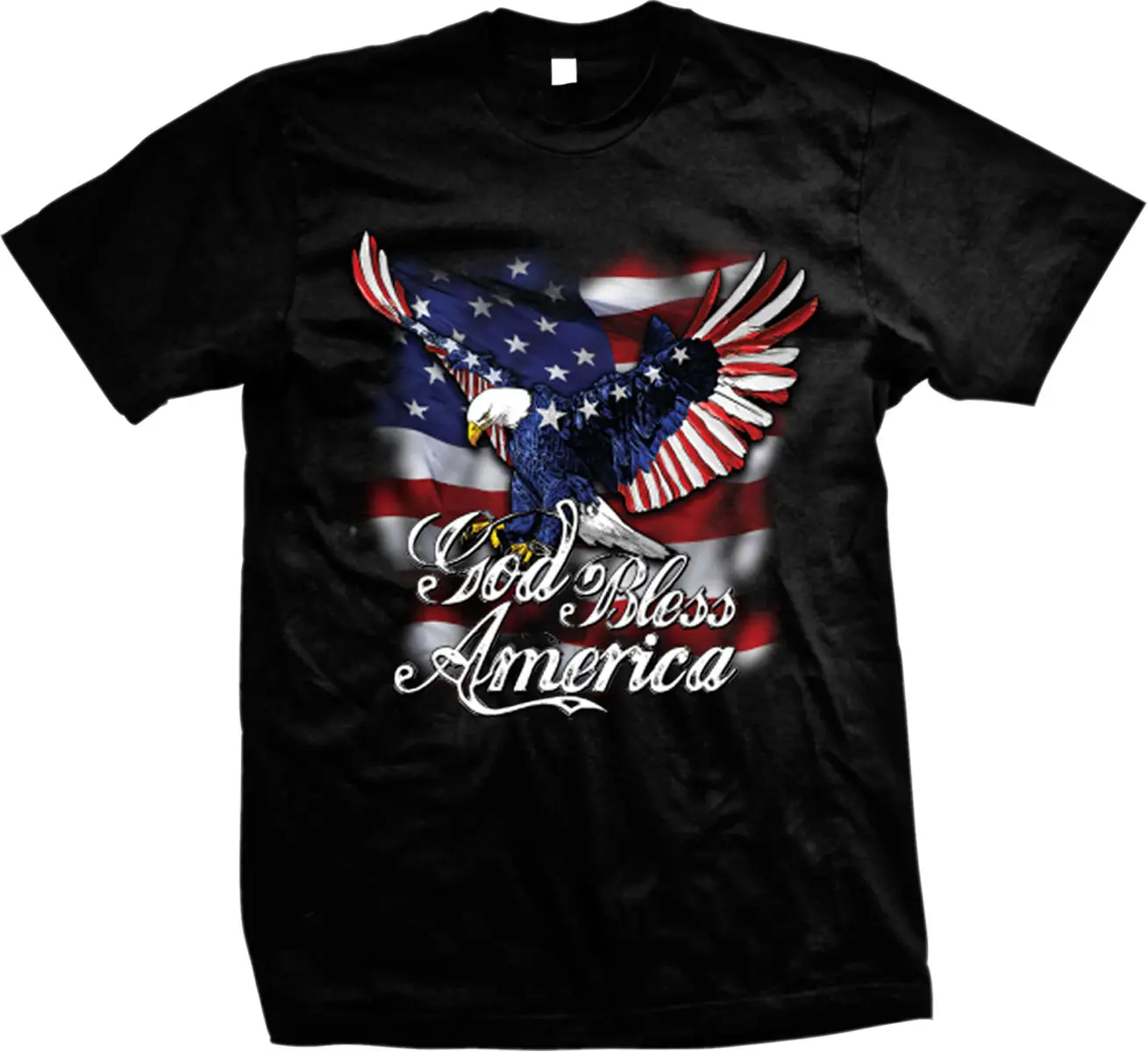 God Bless America. Patriotic American Flag Bald Eagle Mens T-Shirt. Summer Cotton Short Sleeve O-Neck Unisex T Shirt
God Bless America. Patriotic American Flag Bald Eagle Mens T-Shirt. Summer Cotton Short Sleeve O-Neck Unisex T Shirt