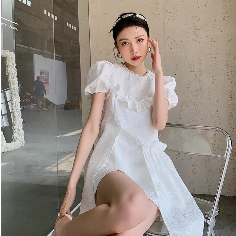 LANMREM Women A-line White Irregular Dress Round-neck Short Sleeve Dress Loose Female Fashion Tide Summer 2021 New 2H039
LANMREM Women A-line White Irregular Dress Round-neck Short Sleeve Dress Loose Female Fashion Tide Summer 2021 New 2H039