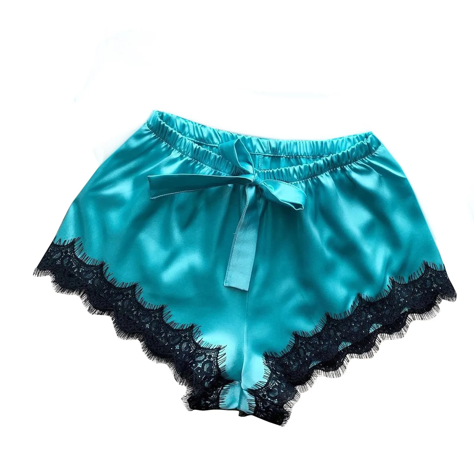 Women Sling Pajamas Sets Satin Lace V-Neck Camisole Bowknot Shorts Set Sleepwear Pajamas Lingerie nightgown conjuntos de pijama 
Women Sling Pajamas Sets Satin Lace V-Neck Camisole Bowknot Shorts Set Sleepwear Pajamas Lingerie nightgown conjuntos de pijama
