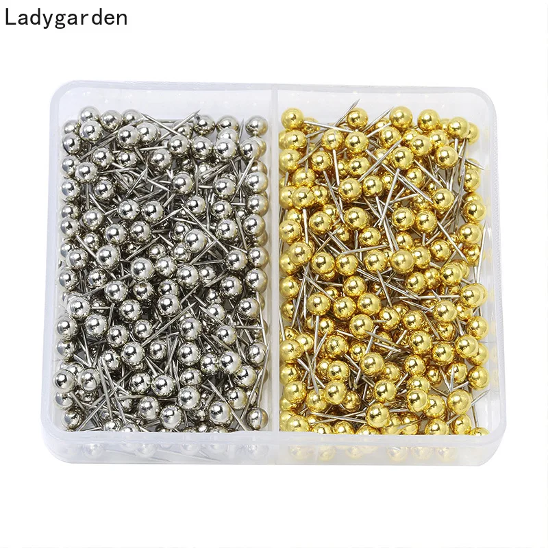 400PCS 16MM Map Tacks Push Pins with Gold Round Head Steel Point for Bulletin Board Fabric Marking Push Pins with Box
400PCS 16MM Map Tacks Push Pins with Gold Round Head Steel Point for Bulletin Board Fabric Marking Push Pins with Box