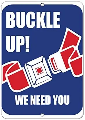 Vincenicy Metal Sign Great Aluminum Tin Sign Buckle Up! We Need You Traffic Sign 12" X 8"
Vincenicy Metal Sign Great Aluminum Tin Sign Buckle Up! We Need You Traffic Sign 12" X 8"