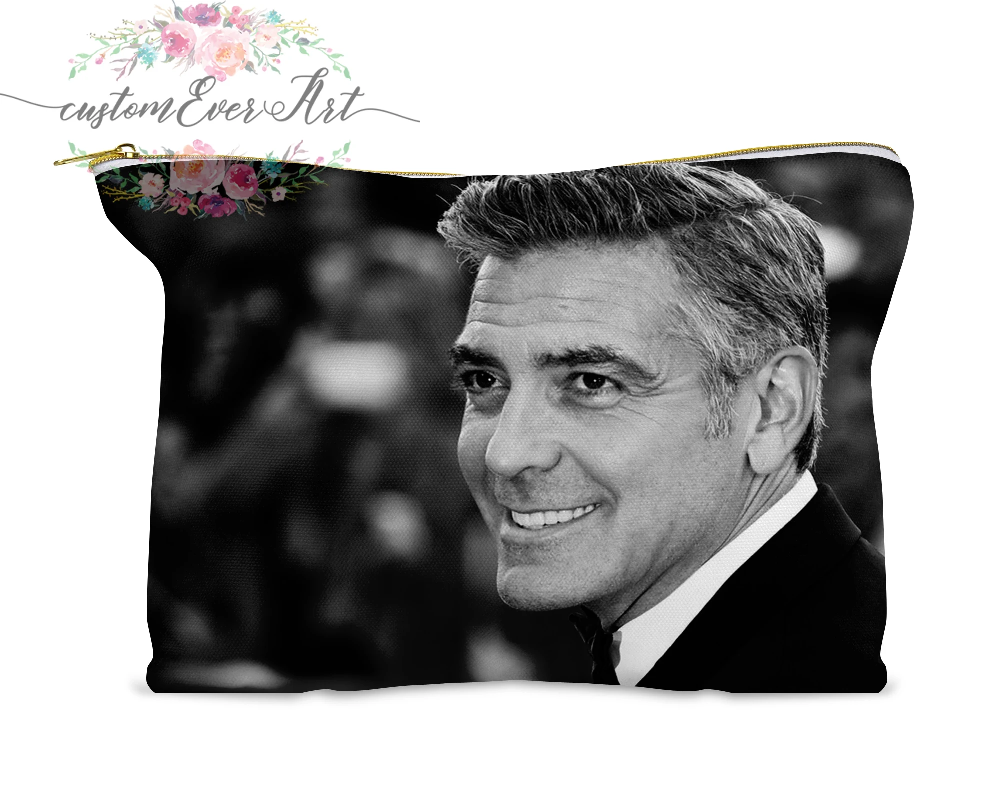 George Clooney cosmetic bag personalized small makeup bag funny makeup organizer toiletry bag zipper pouch
George Clooney cosmetic bag personalized small makeup bag funny makeup organizer toiletry bag zipper pouch