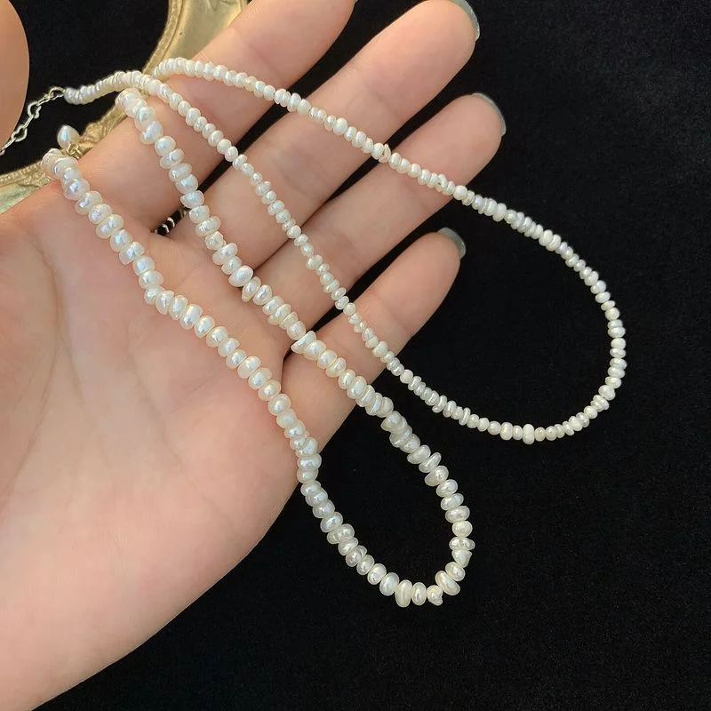 LOVOACC French Chic Nature Freshwater Pearl Choker Necklace for Women Irregular Baroque Pearls Beaded Necklaces Simple Jewelry
LOVOACC French Chic Nature Freshwater Pearl Choker Necklace for Women Irregular Baroque Pearls Beaded Necklaces Simple Jewelry