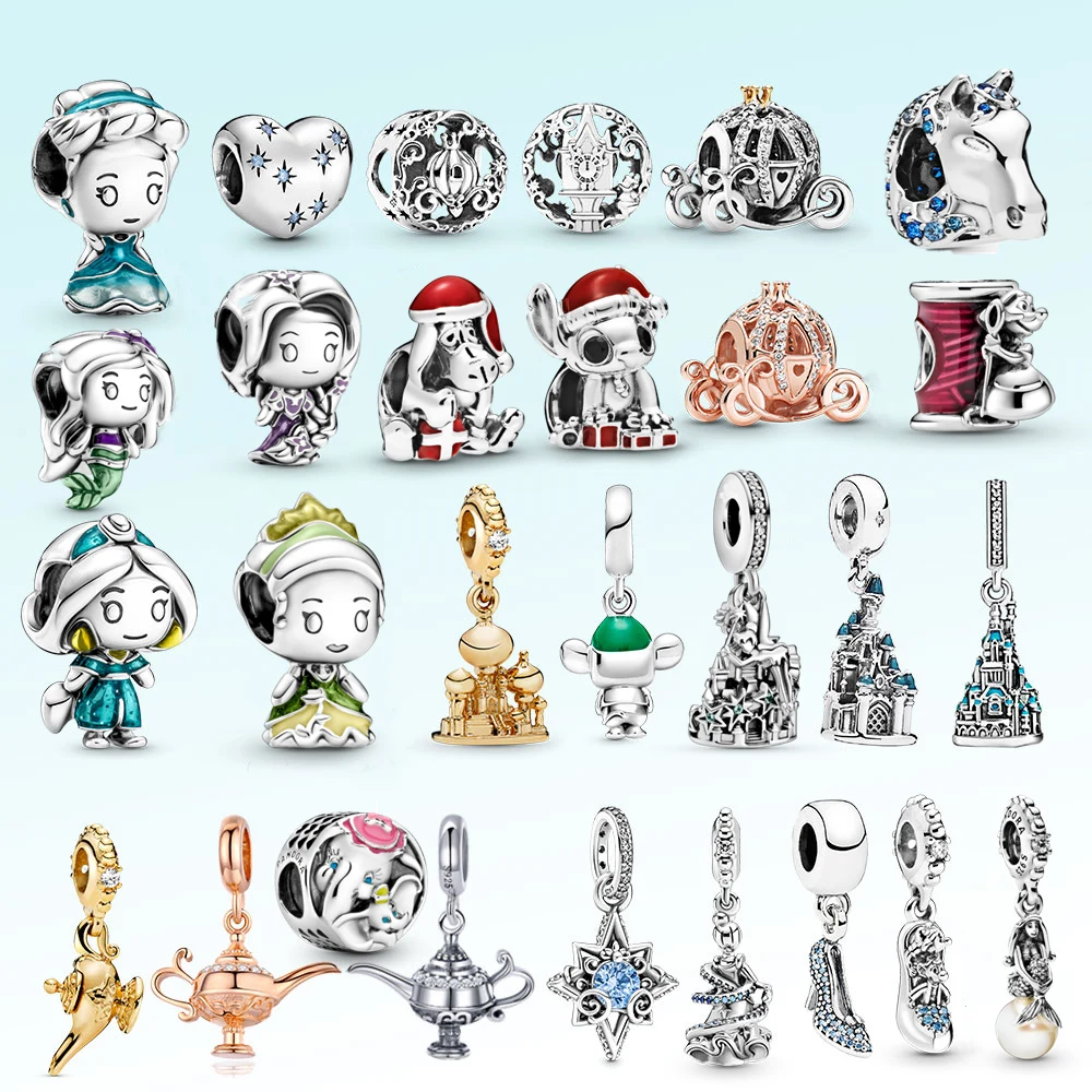 925 Sterling Silver Blue Dress Cinderella and Jasmine Princess Doll Enamel Charm Fit Original Pandora Bracelet or Necklace
925 Sterling Silver Blue Dress Cinderella and Jasmine Princess Doll Enamel Charm Fit Original Pandora Bracelet or Necklace