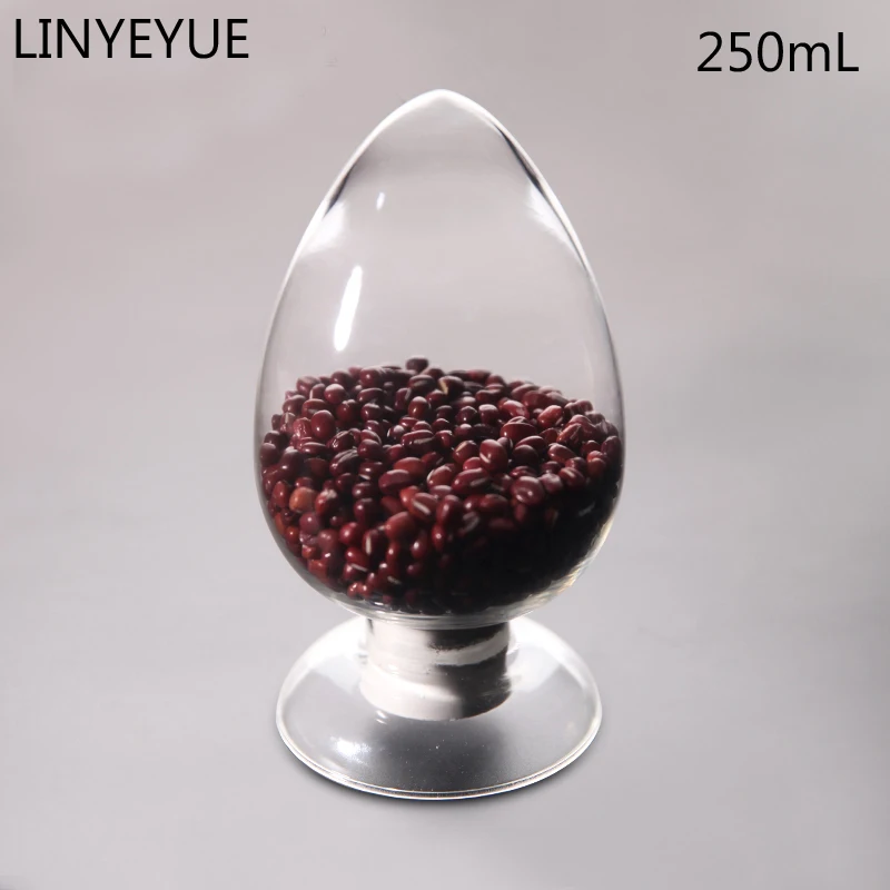 LINYEYUE 250 мл стеклянная бутылка для образцов с крышкой флакон коническая