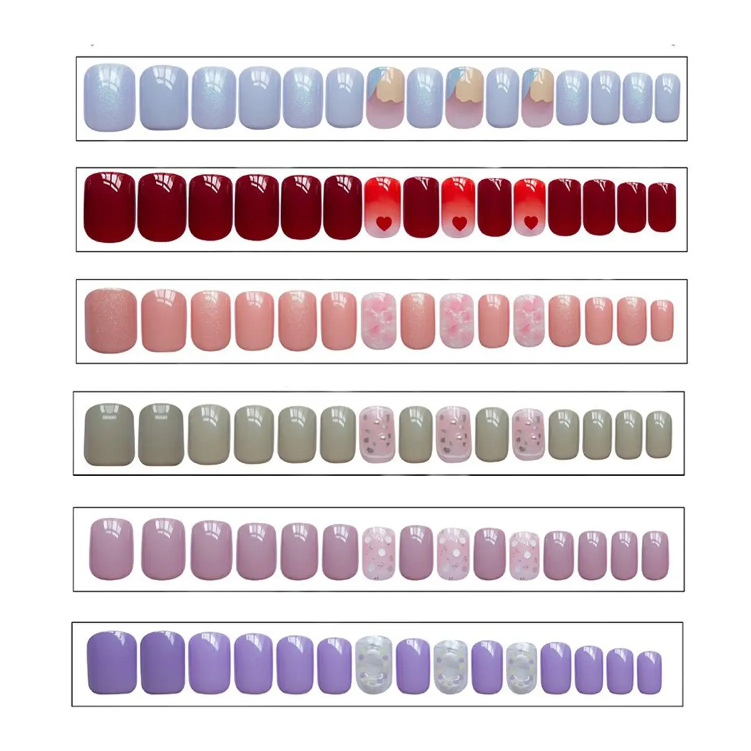 6sets Reusable Full Cover Artificial Coffin with Jelly Stick Square Short Fake Nail Tips Press on False Nials
6sets Reusable Full Cover Artificial Coffin with Jelly Stick Square Short Fake Nail Tips Press on False Nials