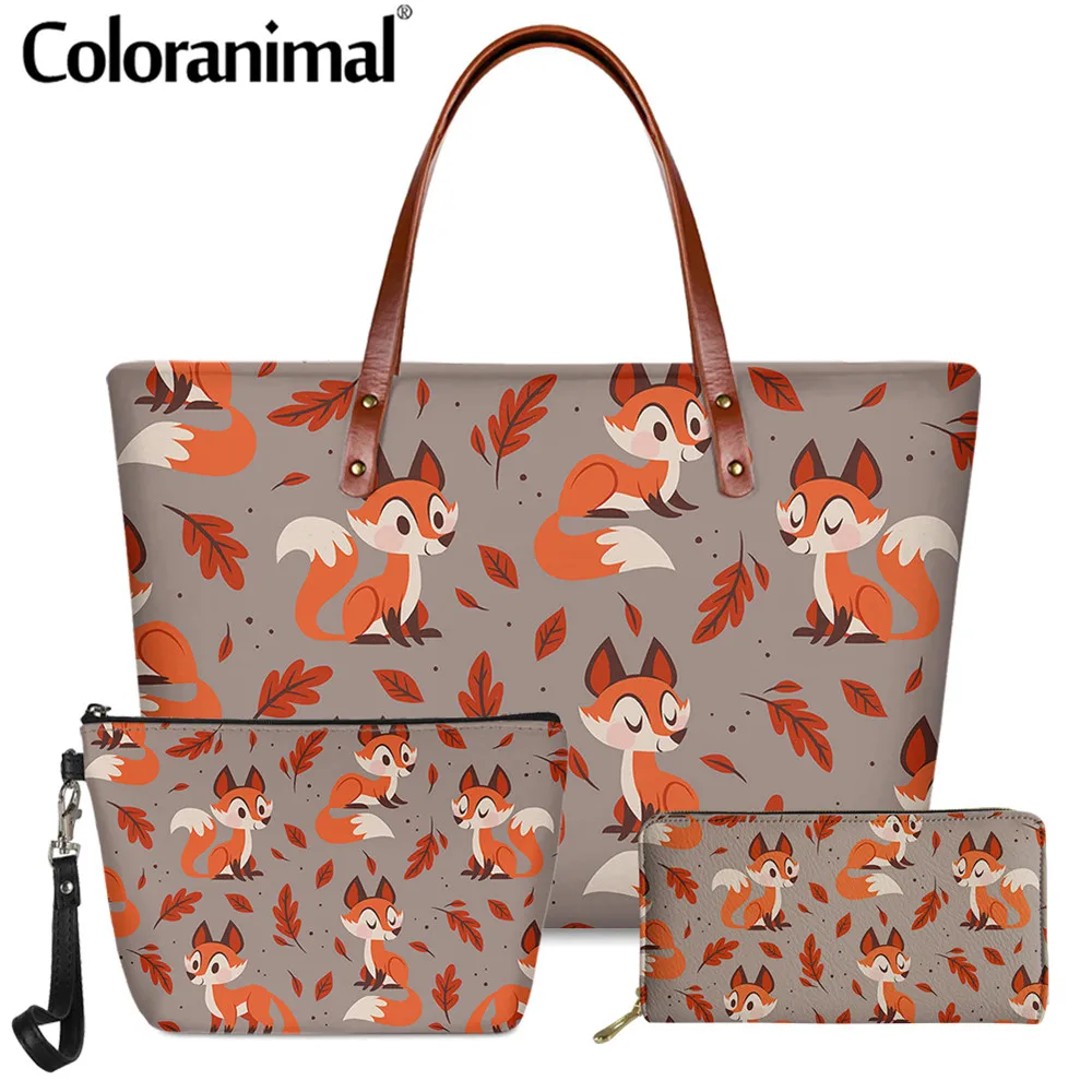 Coloranimal в виде симпатичных животных мультфильм шаблон для женщин сумки через