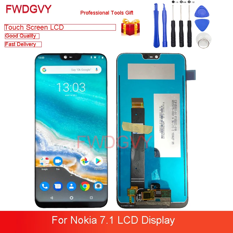 New For Nokia 7.1 LCD Display Touch Screen Digitizer Assembly Full Set Replacement Repair Parts
New For Nokia 7.1 LCD Display Touch Screen Digitizer Assembly Full Set Replacement Repair Parts