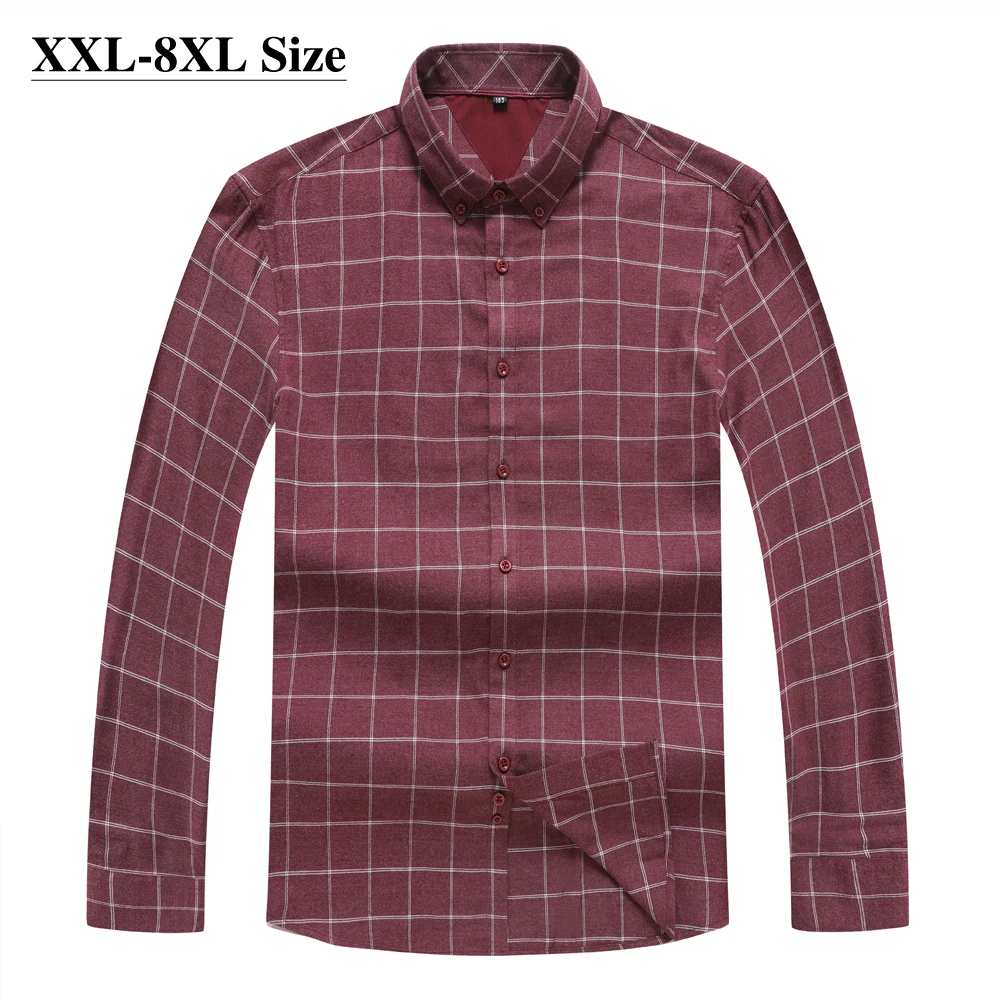 Plus Size 6XL 7XL 8XL Men's Classic Plaid Long Sleeve Shirt Business Casual High-quality Brand Spring and Autumn Shirt Male
Plus Size 6XL 7XL 8XL Men's Classic Plaid Long Sleeve Shirt Business Casual High-quality Brand Spring and Autumn Shirt Male