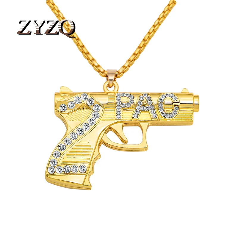 Новинка, крупное мужское ожерелье ZYZQ с кулоном, креативные Стразы 2PAC, ожерелье с кулоном в форме пистолета, уличвечерние в стиле хип-хоп
Новинка, крупное мужское ожерелье ZYZQ с кулоном, креативные Стразы 2PAC, ожерелье с кулоном в форме пистолета, уличвечерние в стиле хип-хоп