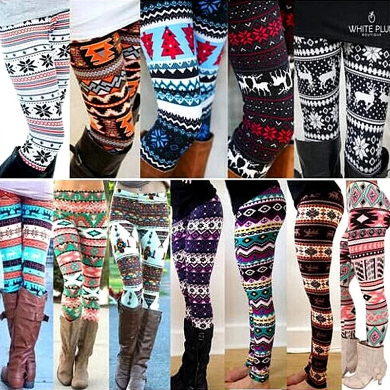 Women Leggings Pants High Waist Leggings Happy Christmas Party Long Pants 18 Color Ladies Xmas Trousers
Women Leggings Pants High Waist Leggings Happy Christmas Party Long Pants 18 Color Ladies Xmas Trousers