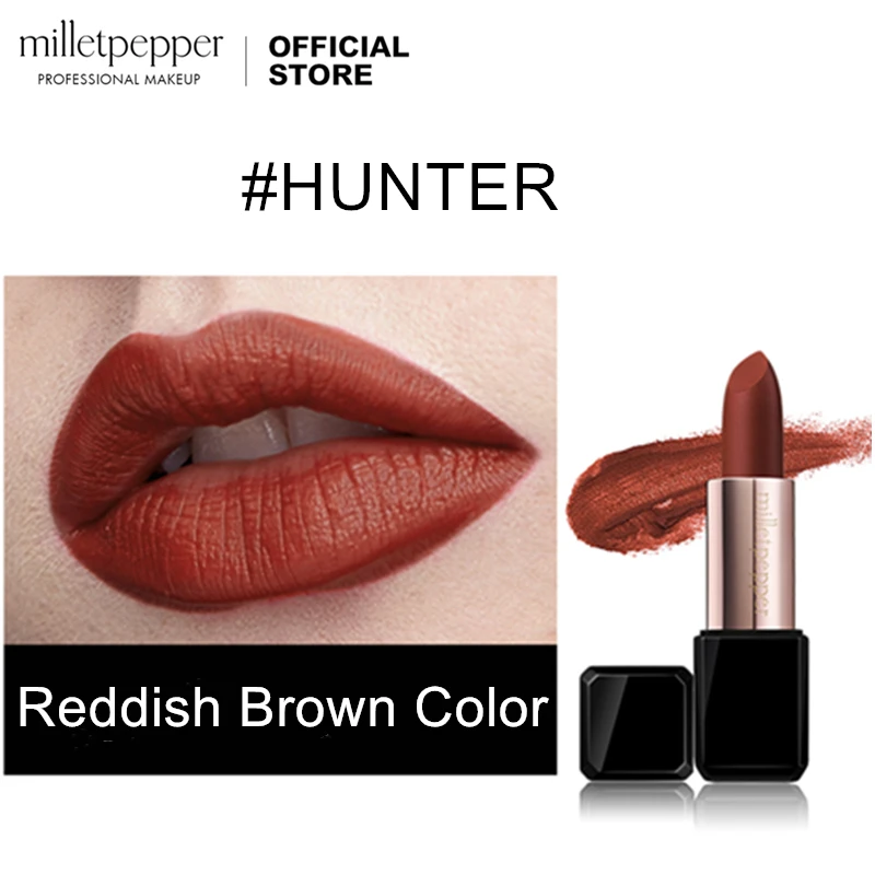 Губная помада milletpepper HUNTER, бархатная, матовая, красно-коричневая, увлажненная, водостойкая, стойкая, шелковая помада
Губная помада milletpepper HUNTER, бархатная, матовая, красно-коричневая, увлажненная, водостойкая, стойкая, шелковая помада