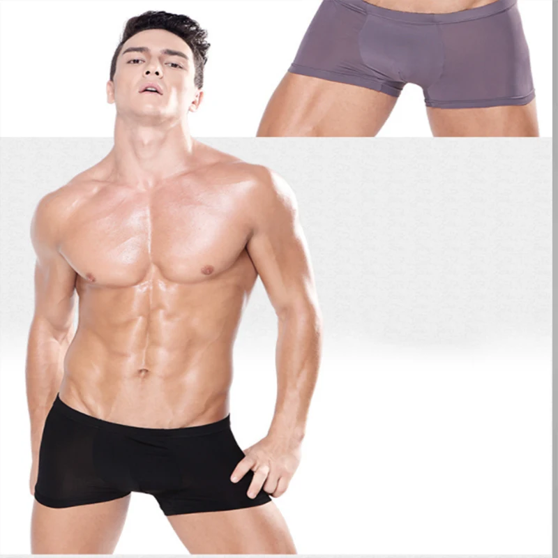 New Ice Silk Briefs Hot Style Ultra Thin Breathable Traceless Translucent Solid Sexy Midwaist Boxers Summer Breathable Boxers
New Ice Silk Briefs Hot Style Ultra Thin Breathable Traceless Translucent Solid Sexy Midwaist Boxers Summer Breathable Boxers