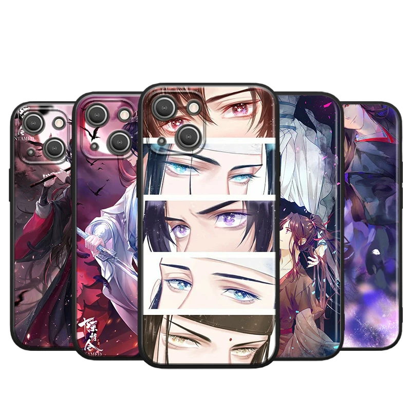 

Chinese Anime MO DAO ZU SHI for Apple iPhone 13 12 11 Pro Max Mini XS Max X XR 6S 6 7 8 Plus 5S SE2020 Soft Black Phone Case