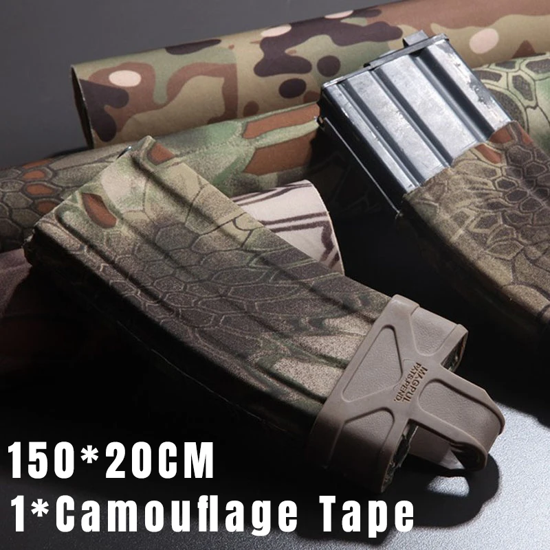 150x20 см эластичная охотничья армейская клейкая Камуфляжная Лента скрытие ремешок рулон мужской защитный открытый плотный пистолет
150x20 см эластичная охотничья армейская клейкая Камуфляжная Лента скрытие ремешок рулон мужской защитный открытый плотный пистолет