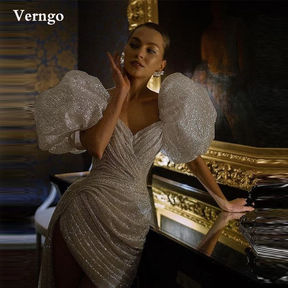 Verngo 2021 New Glitter Short Wedding Dresses Sweetheart Pleats Puff Sleeves Asymmetric Modern Bride Party Gowns Formal Dress
Verngo 2021 New Glitter Short Wedding Dresses Sweetheart Pleats Puff Sleeves Asymmetric Modern Bride Party Gowns Formal Dress